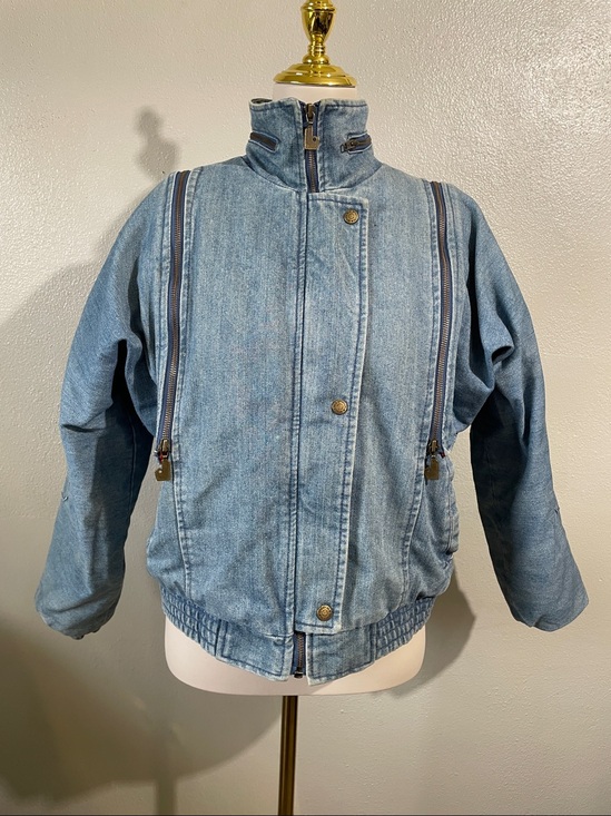 Sasson Other - 90s Convertible Denim Jacket Vest Zip Off Sleeves Hooded M Unisex Sasson VTG